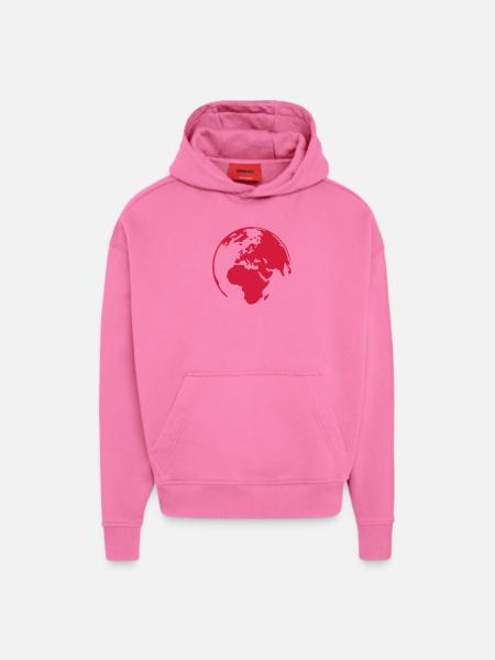 earth - Hoodie- made by SPREAD  - AURA PINK