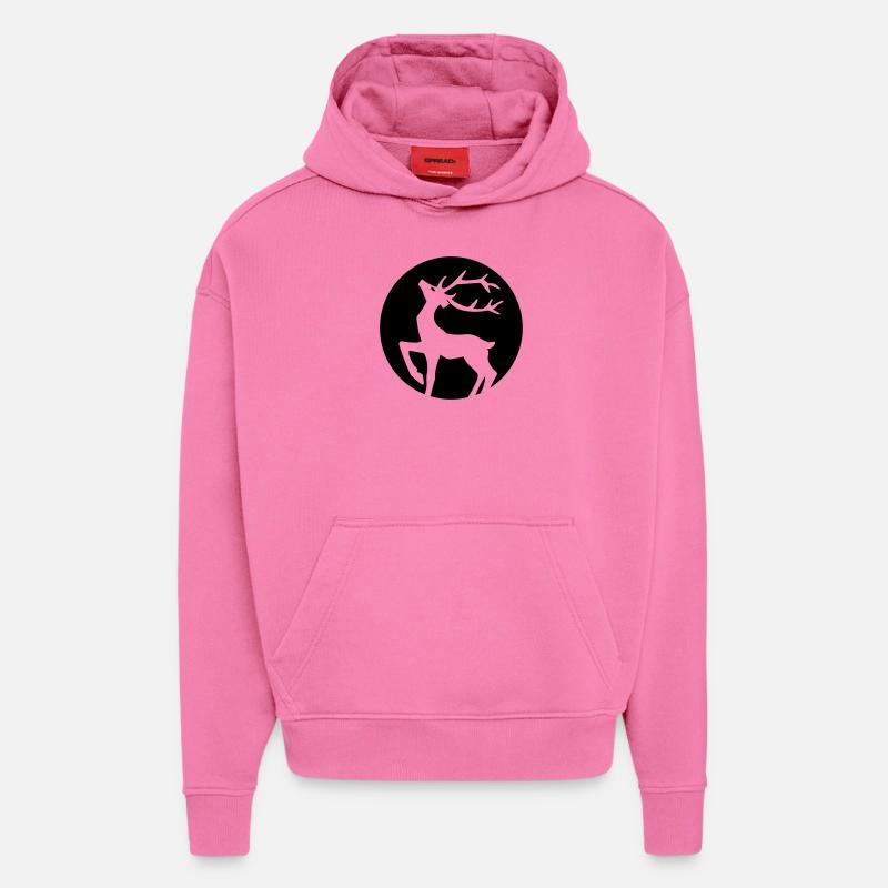 Hirsch - Hoodie- made by SPREAD  - AURA PINK