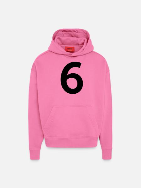 Sport Number 6 Six - Hoodie- made by SPREAD  - AURA PINK