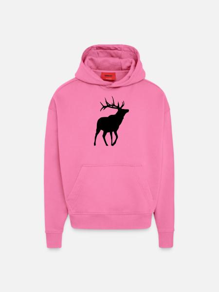 Hirsch - Hoodie- made by SPREAD - AURA PINK