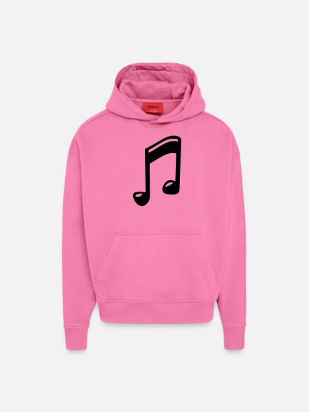 note drunk - Hoodie- made by SPREAD - AURA PINK