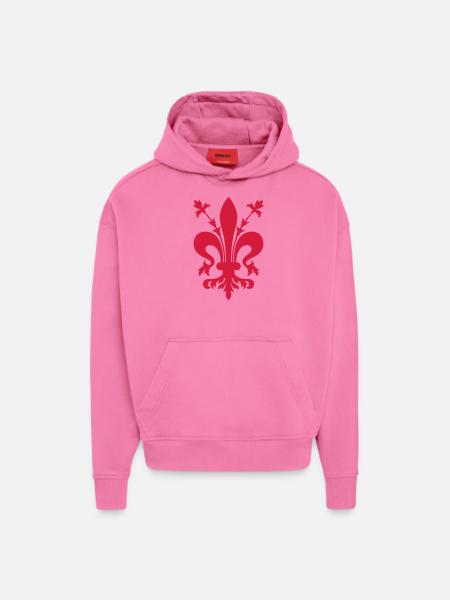 Lily Fleur de Lys coat of arms flag of Florence - Hoodie- made by SPREAD  - AURA PINK