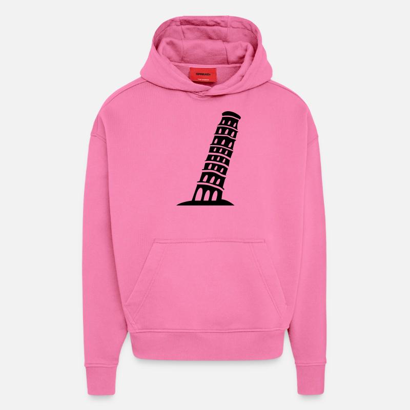 pisa_01 - Hoodie- made by SPREAD  - AURA PINK
