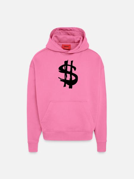 dollar - Hoodie- made by SPREAD - AURA PINK