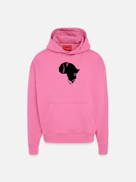 Africa rasta - Hoodie- made by SPREAD  - AURA PINK