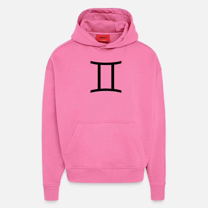 gemini / zwillinge - Hoodie- made by SPREAD  - AURA PINK