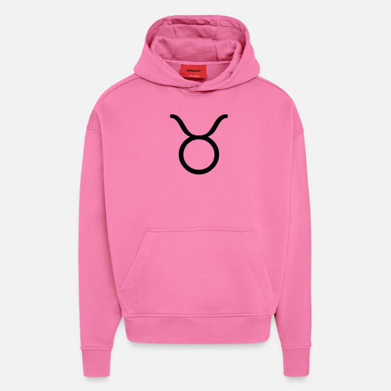 taurus / stier - Hoodie- made by SPREAD  - AURA PINK