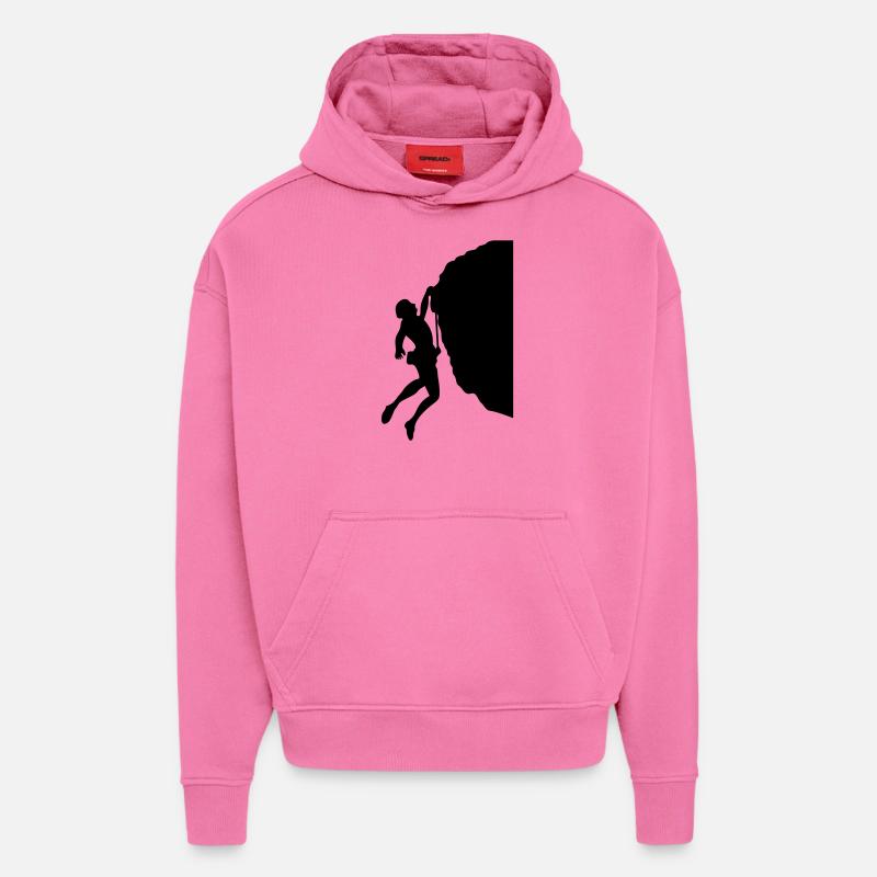 Klettern # 4 - Hoodie- made by SPREAD  - AURA PINK