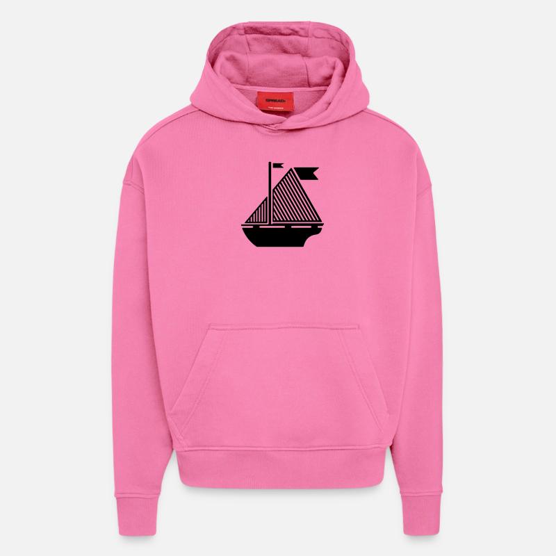 Boot Illustration - Hoodie- made by SPREAD  - AURA PINK