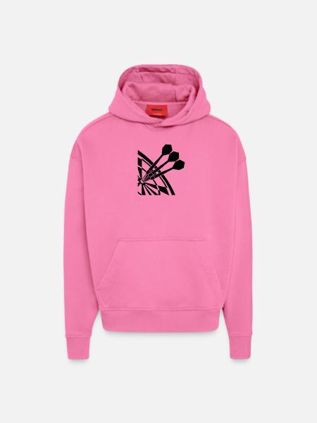 Dart Sport Design - Sweat à capuche bio épais oversize fabriqué en UE - AURA PINK