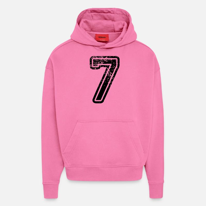 7 - Nummer - Hoodie- made by SPREAD  - AURA PINK