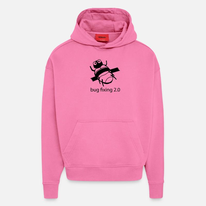 bug fixing einfarbig - Hoodie- made by SPREAD  - AURA PINK