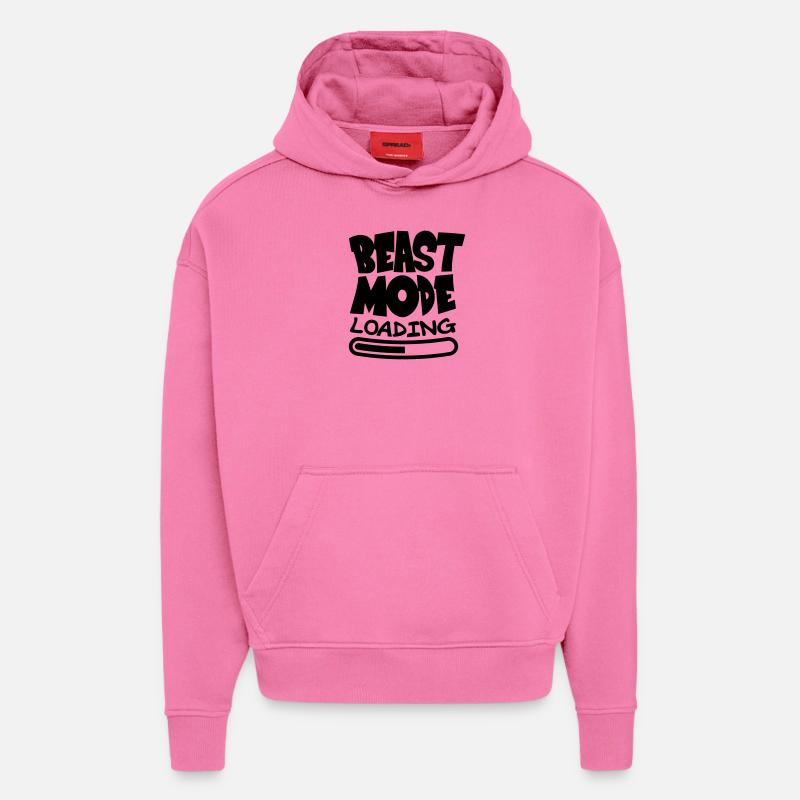 Beast ModeLoading Design - Sweat à capuche bio épais oversize fabriqué en UE - AURA PINK