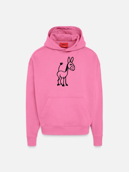 Kleiner Esel - Hoodie- made by SPREAD - AURA PINK