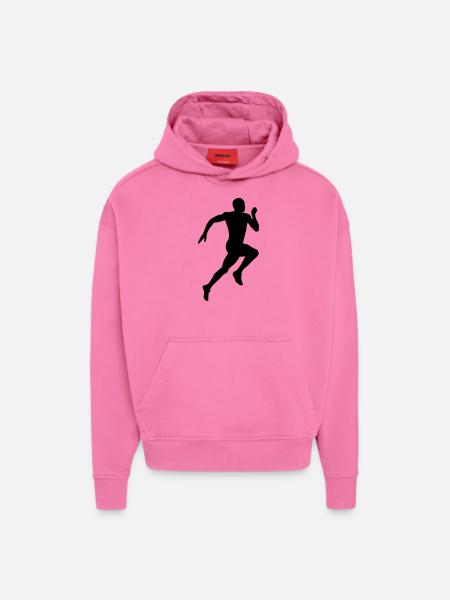 running - Hoodie- made by SPREAD - AURA PINK
