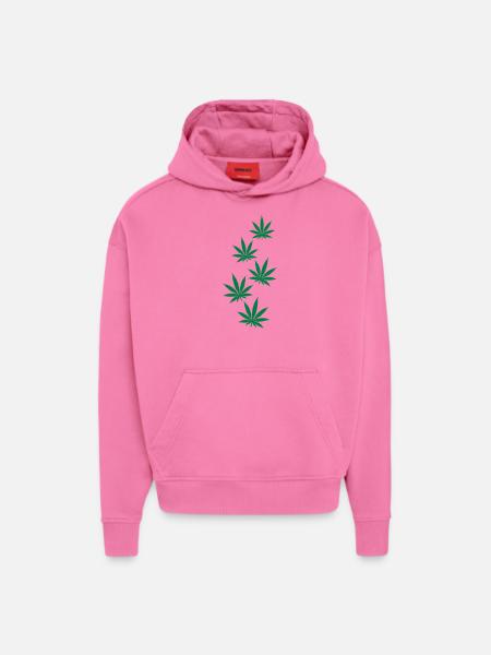 Marijuana - Hoodie- made by SPREAD - AURA PINK