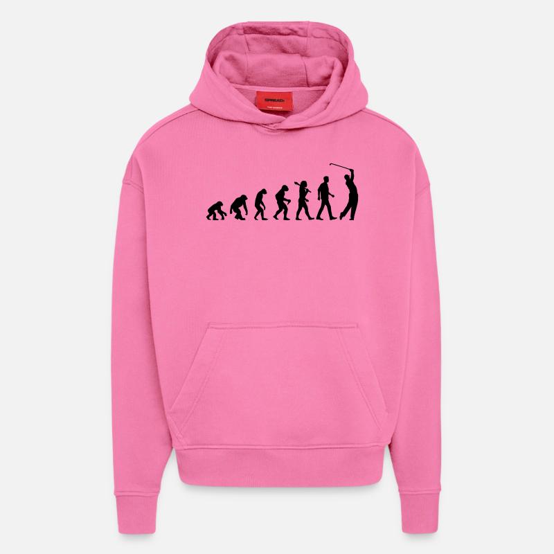 Evolution Of Golf - Hoodie- made by SPREAD  - AURA PINK