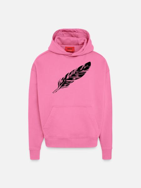 feather - Hoodie- made by SPREAD - AURA PINK