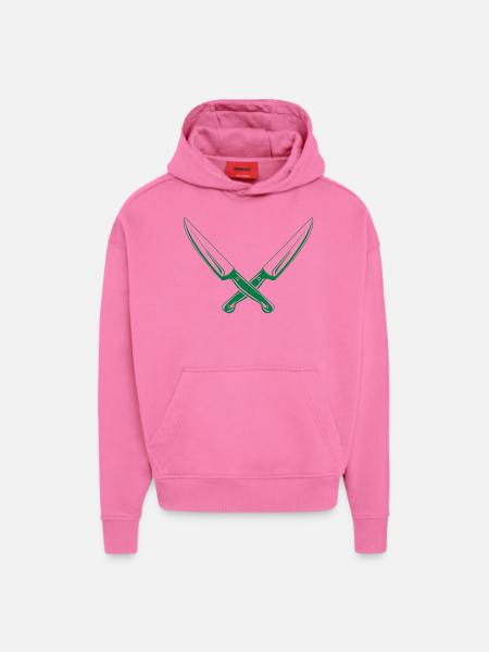knife - Hoodie- made by SPREAD  - AURA PINK
