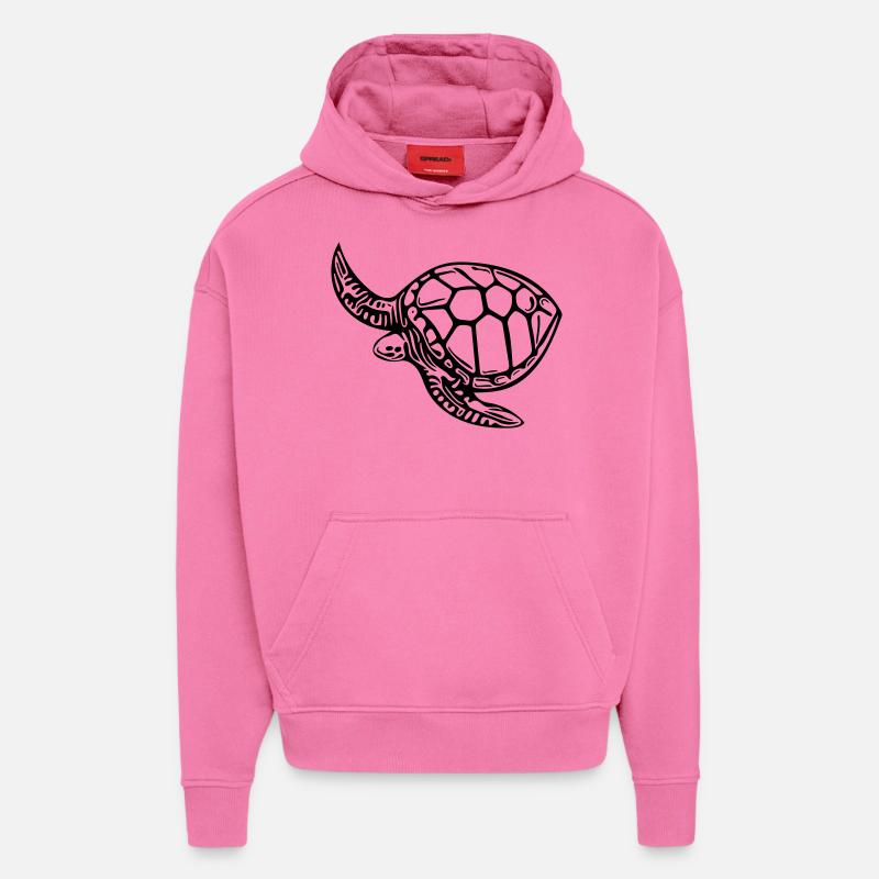Schildkröte - Hoodie- made by SPREAD  - AURA PINK
