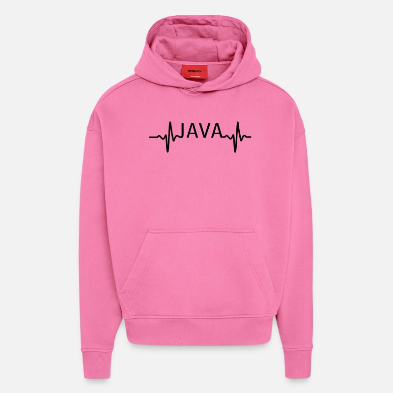 Heartbeat JAVA - Hoodie- made by SPREAD  - AURA PINK