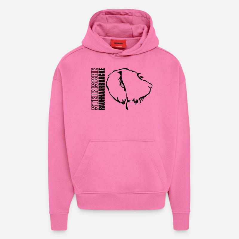 STEIRISCHE RAUHHAARBRACKE PROFIL - Hoodie- made by SPREAD  - AURA PINK