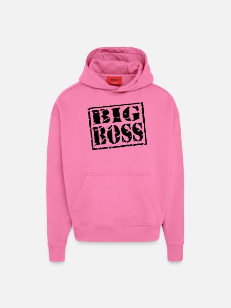 Big Boss - Sweat à capuche bio épais oversize fabriqué en UE - AURA PINK