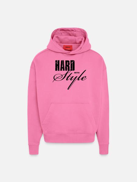 Hard with Style - Hoodie- made by SPREAD - AURA PINK
