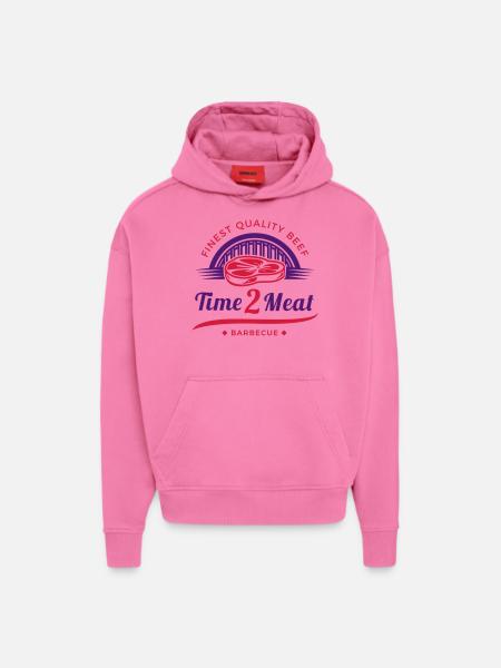 Time 2 Meat - Hoodie- made by SPREAD - AURA PINK