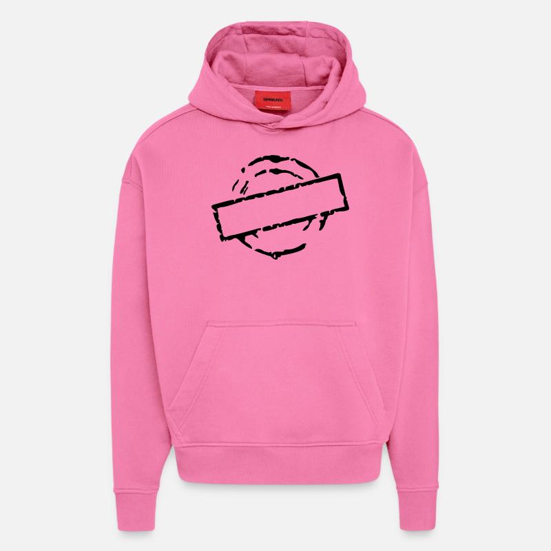 stempel_vec_1 fr - Sweat à capuche bio épais oversize fabriqué en UE - AURA PINK