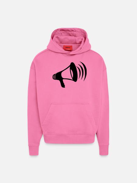 Megaphone - Hoodie- made by SPREAD  - AURA PINK