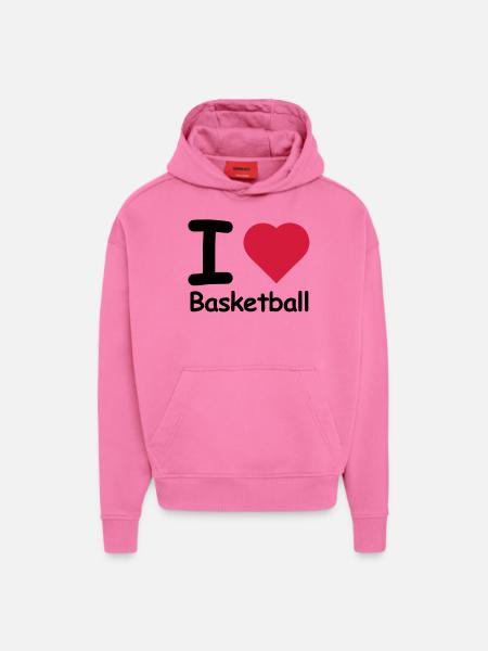 ball basket basketball - Hoodie- made by SPREAD - AURA PINK