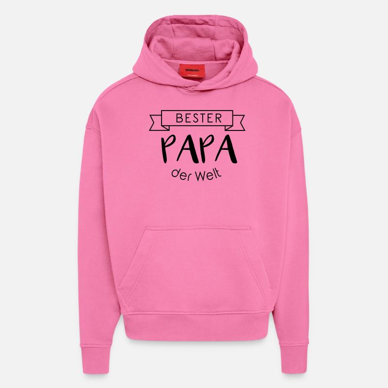 Bester PAPA der Welt - Hoodie- made by SPREAD - AURA PINK