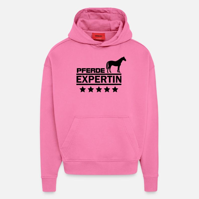 pferde expertin - Hoodie- made by SPREAD  - AURA PINK