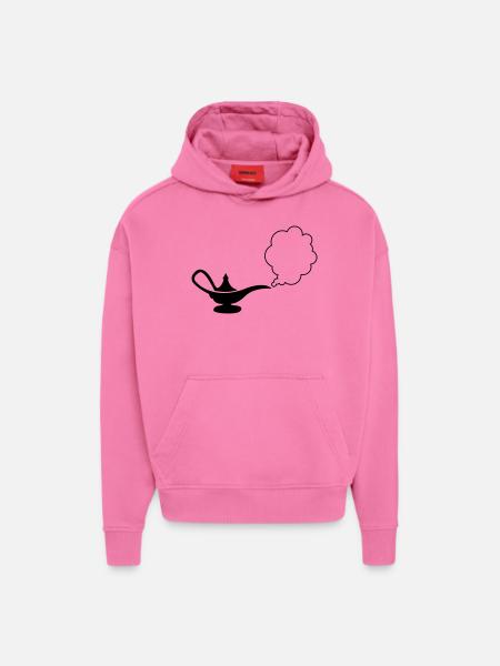 wunderlampe_01 - Sweat à capuche bio épais oversize fabriqué en UE - AURA PINK