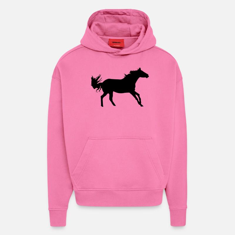pferd - Hoodie- made by SPREAD  - AURA PINK
