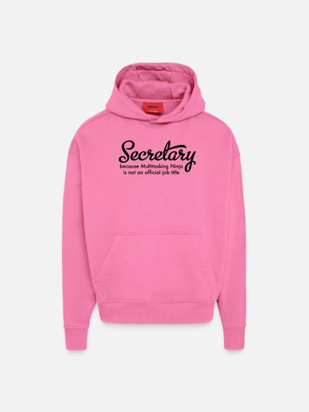 secretary - Hoodie- made by SPREAD - AURA PINK