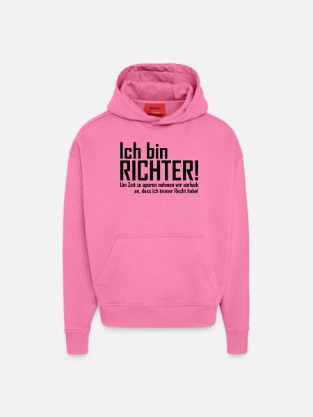 ich bin richter - Hoodie- made by SPREAD  - AURA PINK