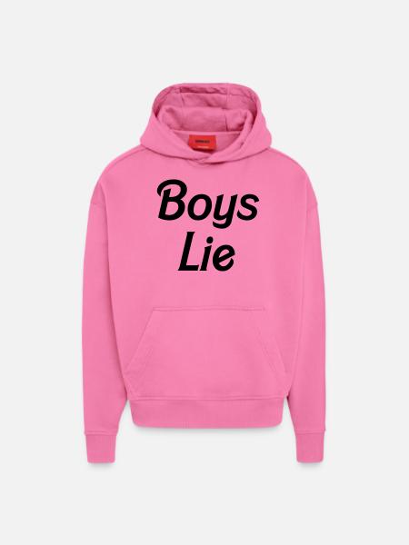 Boys lie - Hoodie- made by SPREAD  - AURA PINK