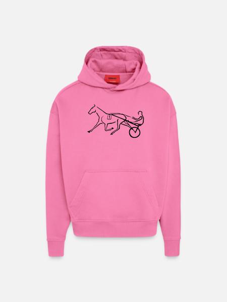 Trotting horse - Hoodie- made by SPREAD  - AURA PINK