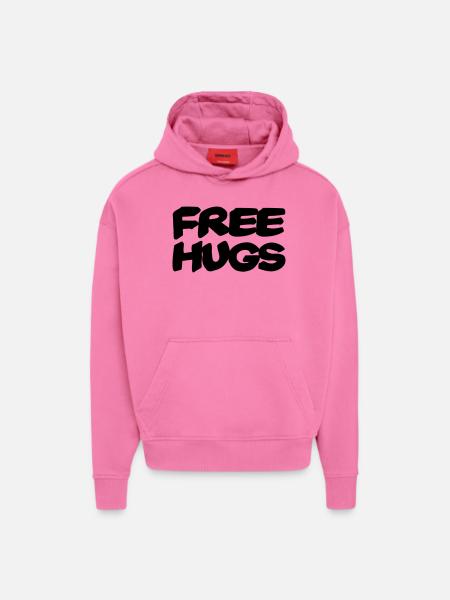Free hugs - Hoodie- made by SPREAD - AURA PINK