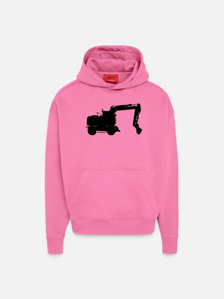 excavator - Hoodie- made by SPREAD  - AURA PINK