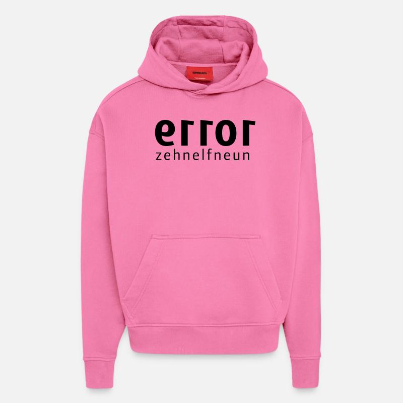 error-zehnelfneun - Hoodie- made by SPREAD  - AURA PINK