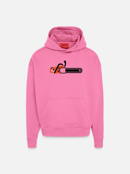 Chainsaw - Hoodie- made by SPREAD  - AURA PINK