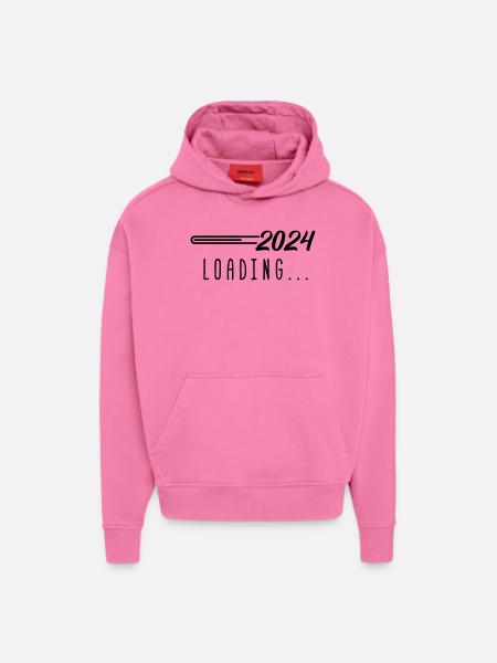 2024 loading - Hoodie- made by SPREAD - AURA PINK