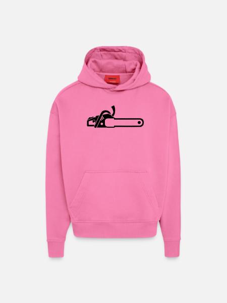 Chainsaw - Hoodie- made by SPREAD  - AURA PINK