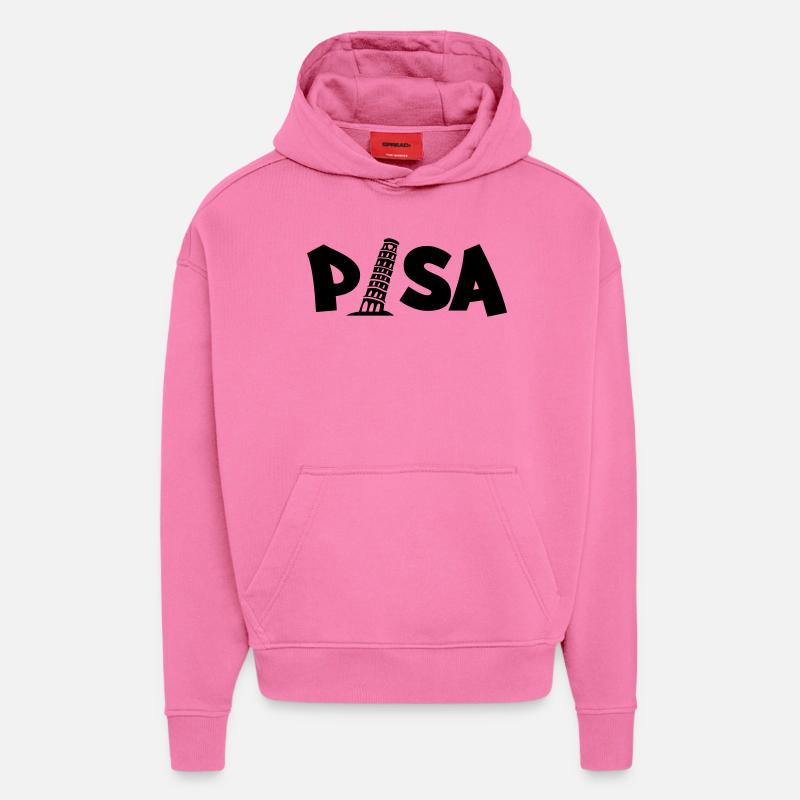 pisa_03 - Hoodie- made by SPREAD  - AURA PINK