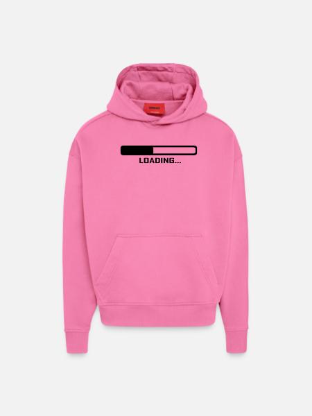Loading Bar - Computer - Hoodie- made by SPREAD  - AURA PINK