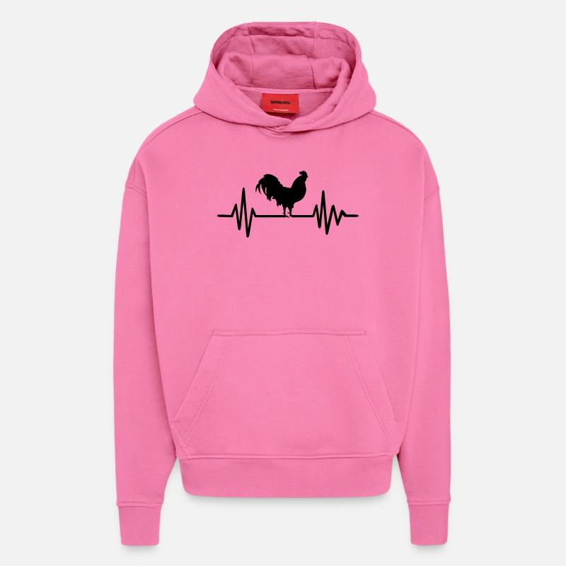 Hahn - Hoodie- made by SPREAD  - AURA PINK