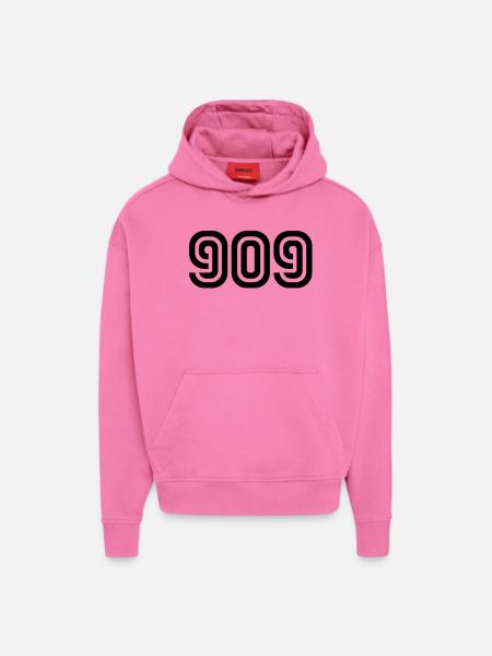 Number 909__V001 - Hoodie- made by SPREAD  - AURA PINK